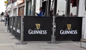 best material for cafe barriers